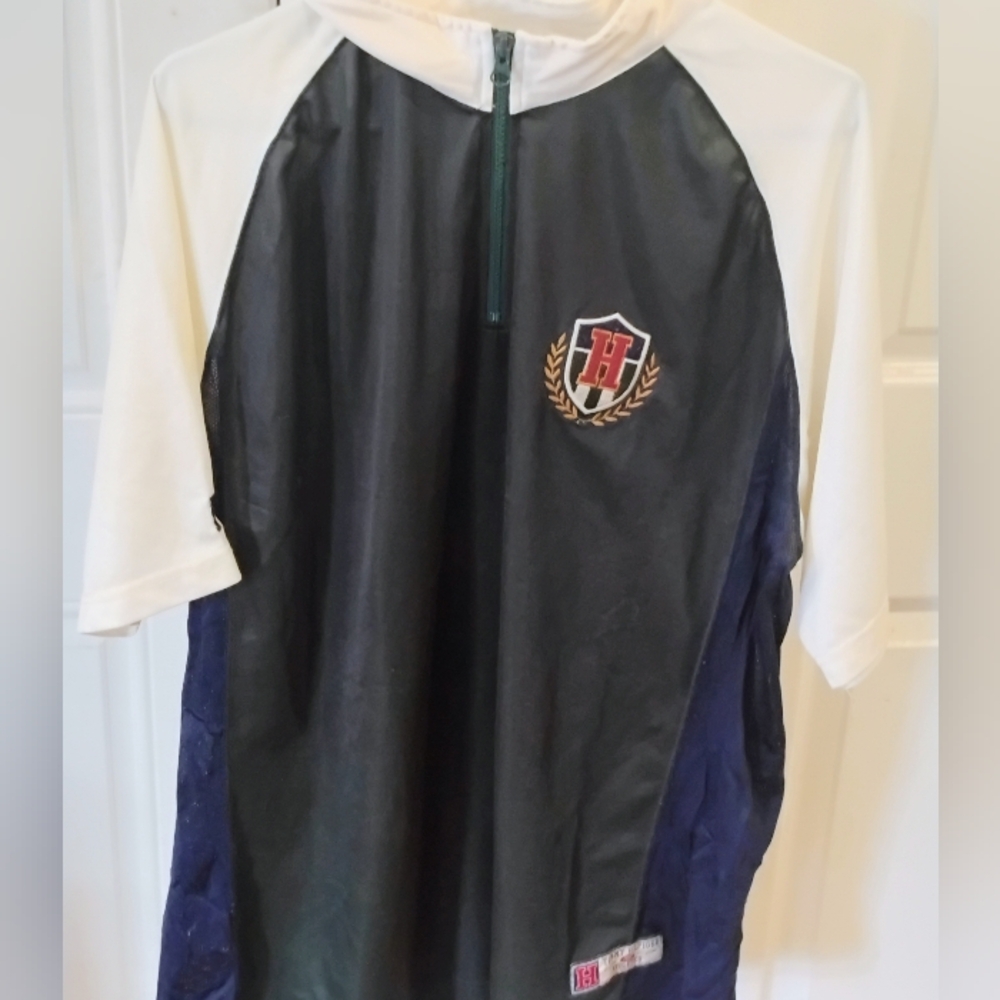 Vintage Tommy Hilfiger Black and White Short Sleeve Jersey